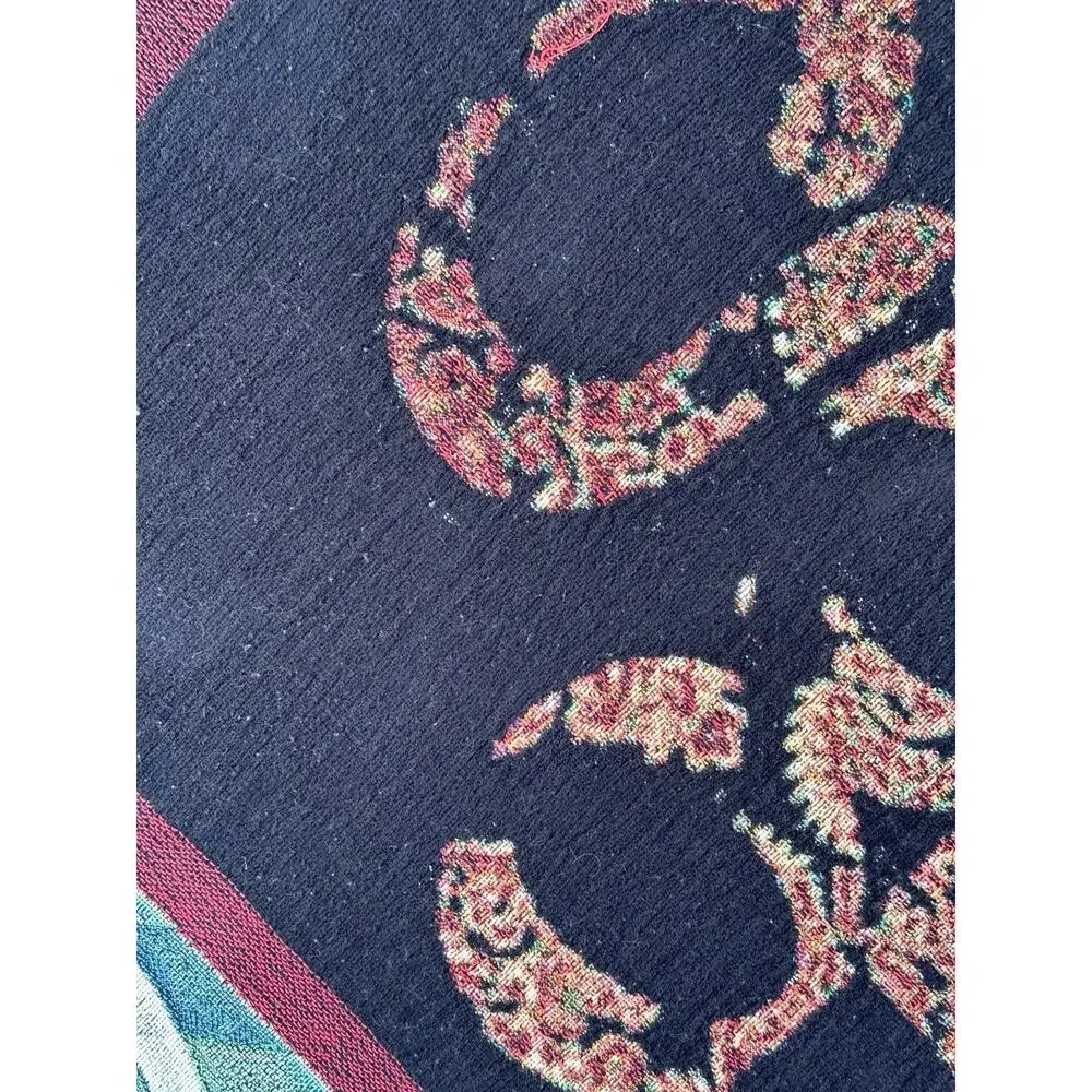 OK Go Band Woven Throw Blanket Afghan Fringe Tapestry Wall Hanging 60x80 Rare